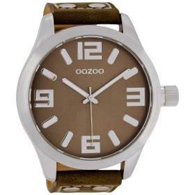 OOZOO Timepieces 51mm Brown Leather Strap C1014